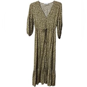 Petal & Pup Leopard Print Maxi Dress